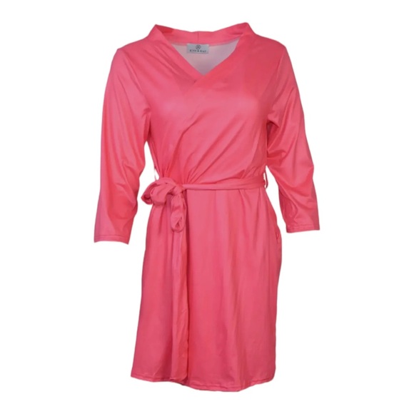Women's Luxurious Kins and Kay Robe Rise Pink - Picture 1 of 1